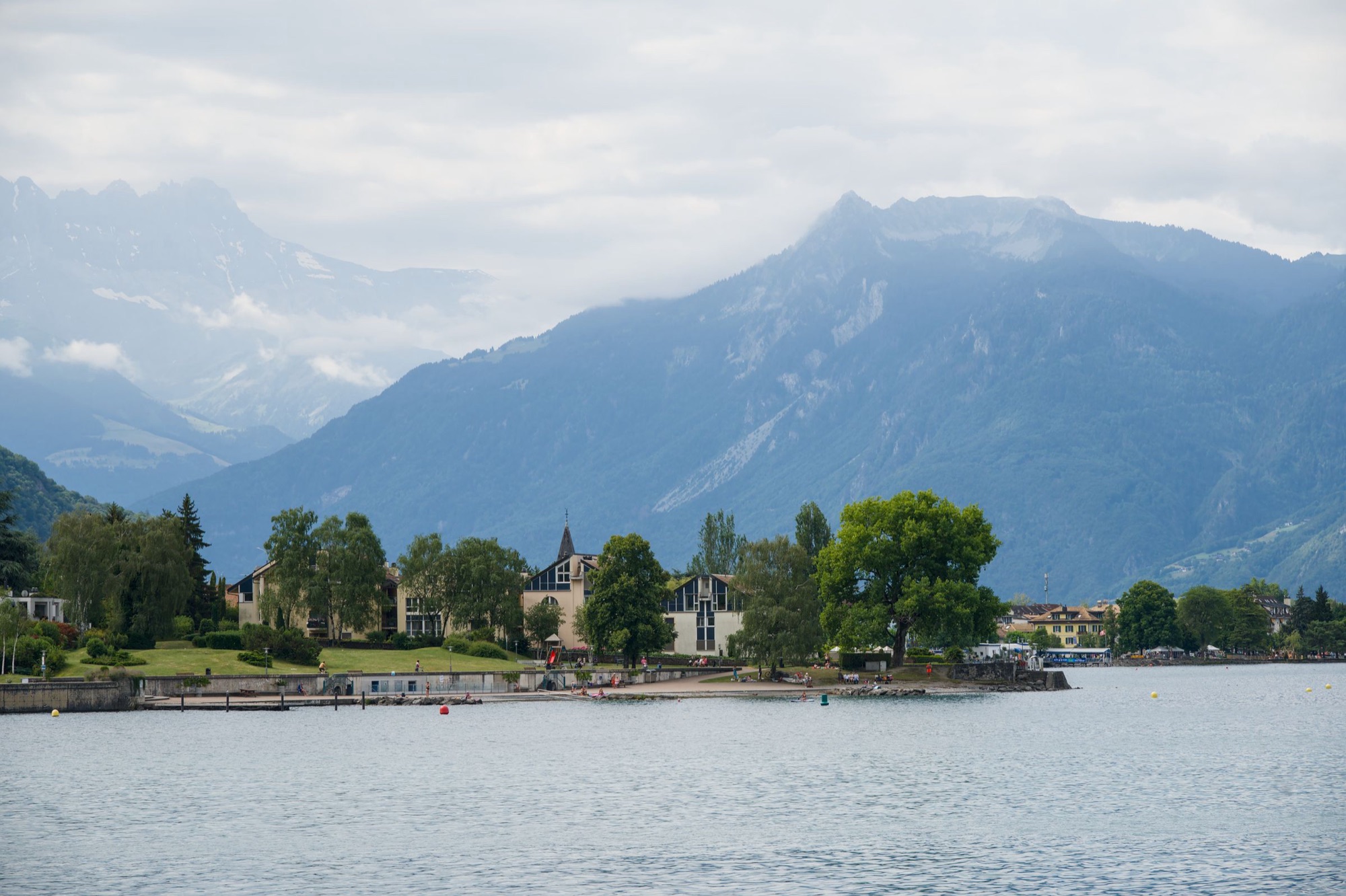 Léman Gölü ve Alpler, Montreux