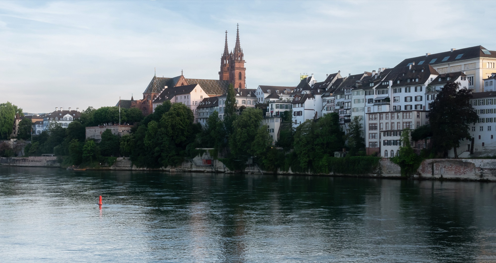 Mittlere Brücke'den Basel Münster