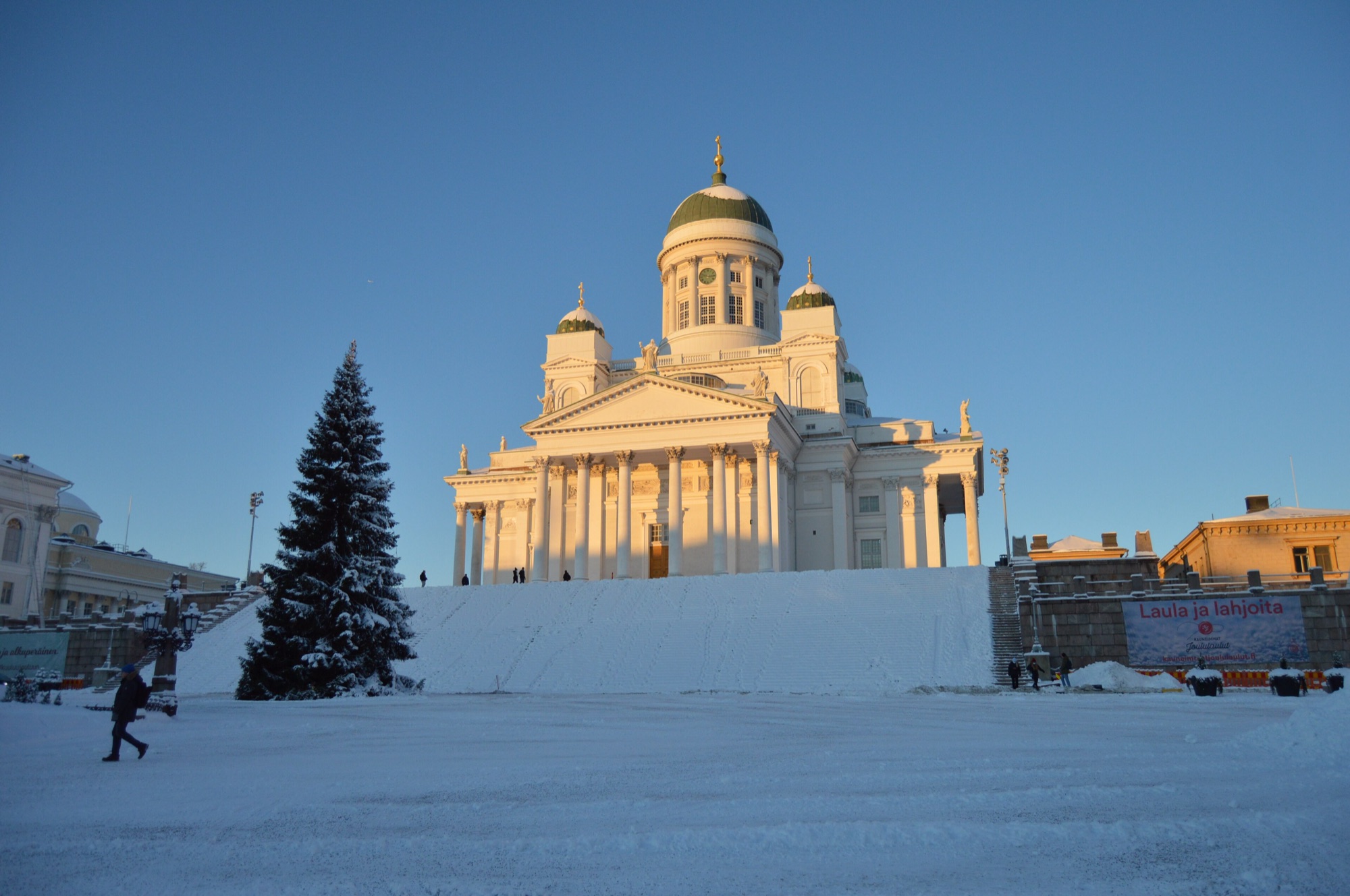 Helsinki Katedrali, kış
