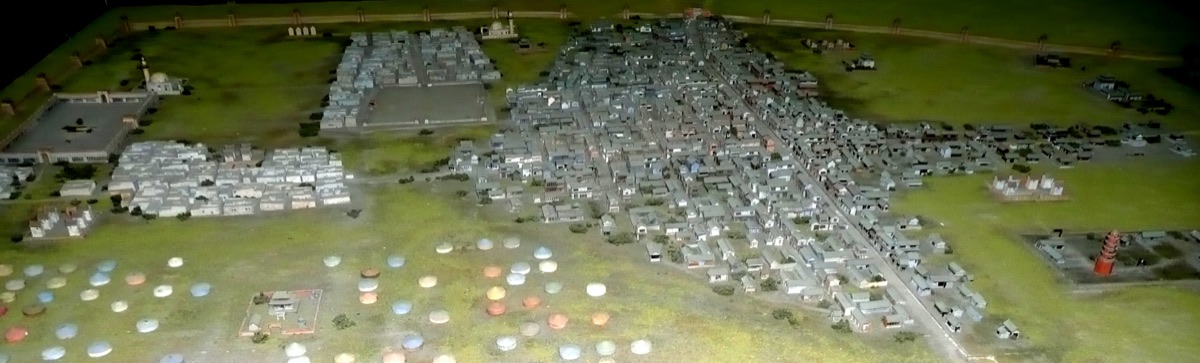 Model of the city Karakorum in the National Museum of Mongolian History in Ulan Bator